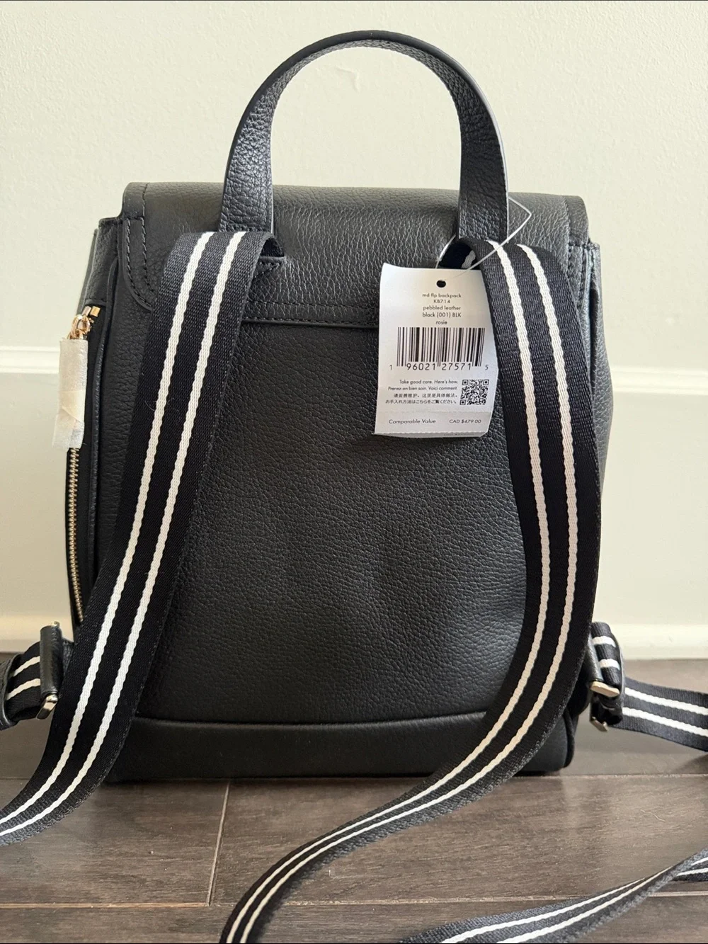 NWT Kate Spade Rosie medium leather flap backpack